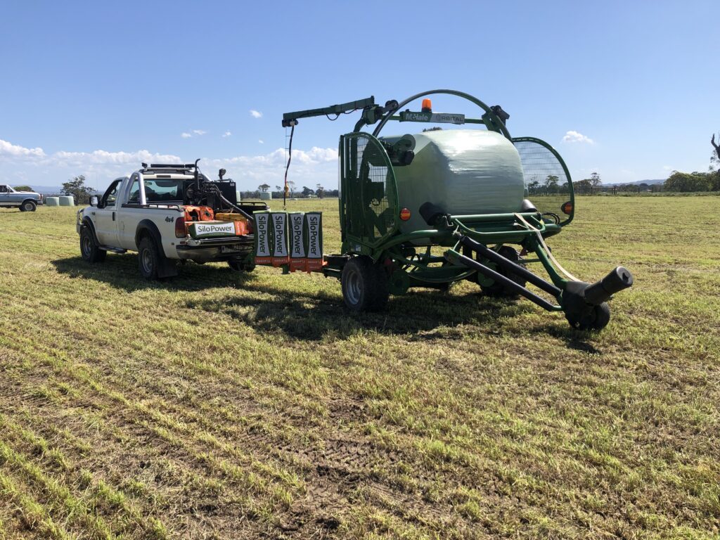 SiloPower 25 silage plastic wrap delivering puncture resistance and oxygen barrier for silage bales.
